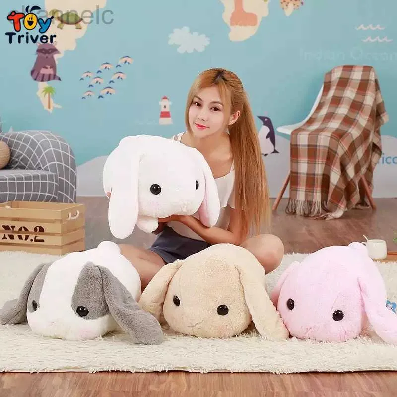 Fyllda plyschdjur Kawaii Rabbit Bunny Toys Doll Pillow Cushion Baby Barn Barn barnflickor Födelsegåvor Heminredning Ies