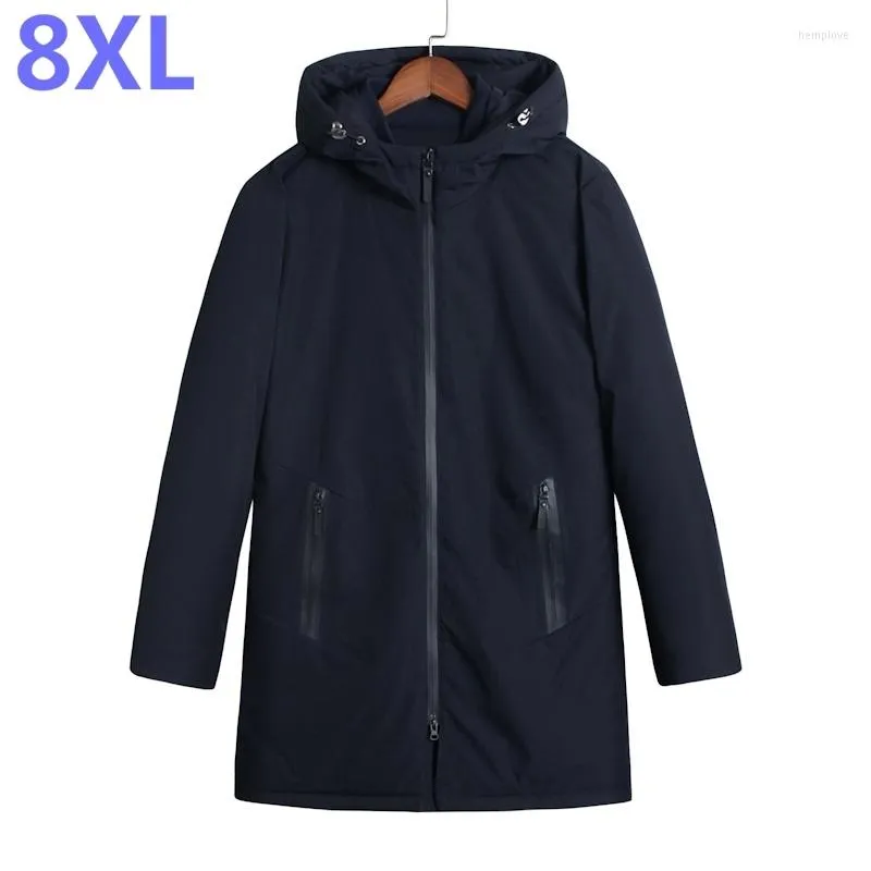 Mężczyzny Down 8xl 7xl 6xl 5xl zima Keep Warm Coat Casual Jacket Marka Long Section Bawełniane ubrania