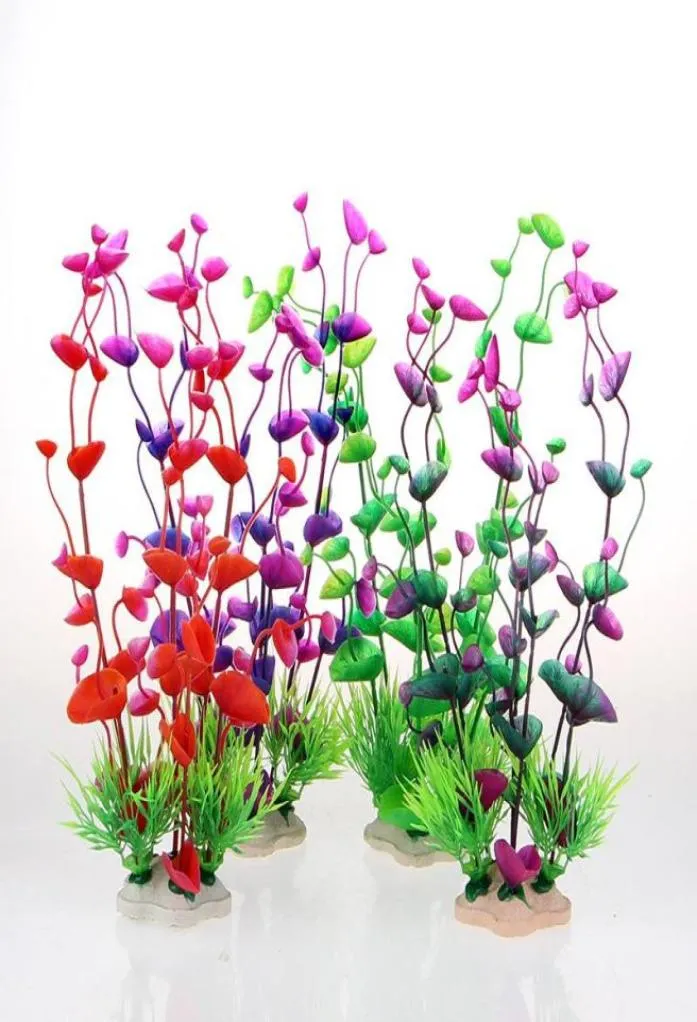 装飾水槽水族館装飾シミュレーション人工プラスチック水中草植物アクセサリー3071589