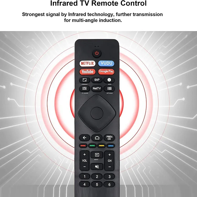 Remote Control for Philips Android Smart LED 4K Ultra HD TVs