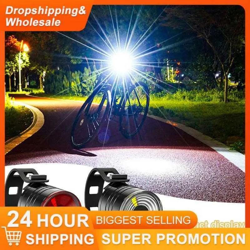 Luzes de bicicleta New Bicycle Bicycle Taillow Aluminium Alumin Helmet Helmet Night Nighting Aviso Light Mountain Bike Led Headlight