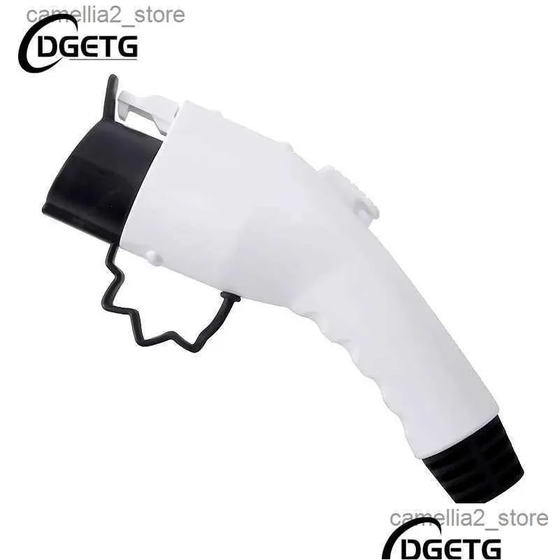 Accessoires de véhicules électriques Dgetg American Standard J1772 Pistolet de chargement Étui en cuir 60A Pile murale Nouvelle livraison de goutte d'énergie AU Otxcv