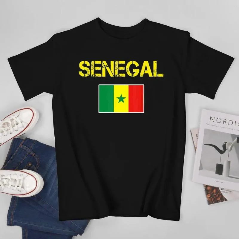 Magliette da uomo più design bandiera senegal senegalese maschi maglietta maglietta maglietta da donna o scollo da donna abbigliamento cotone