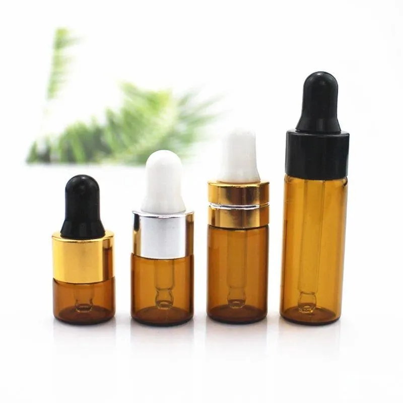 Eye Dropper Bottle Empty Tincture Bottles for Essential Oils Droppers Containers Refillable Glass Dropper Uinco