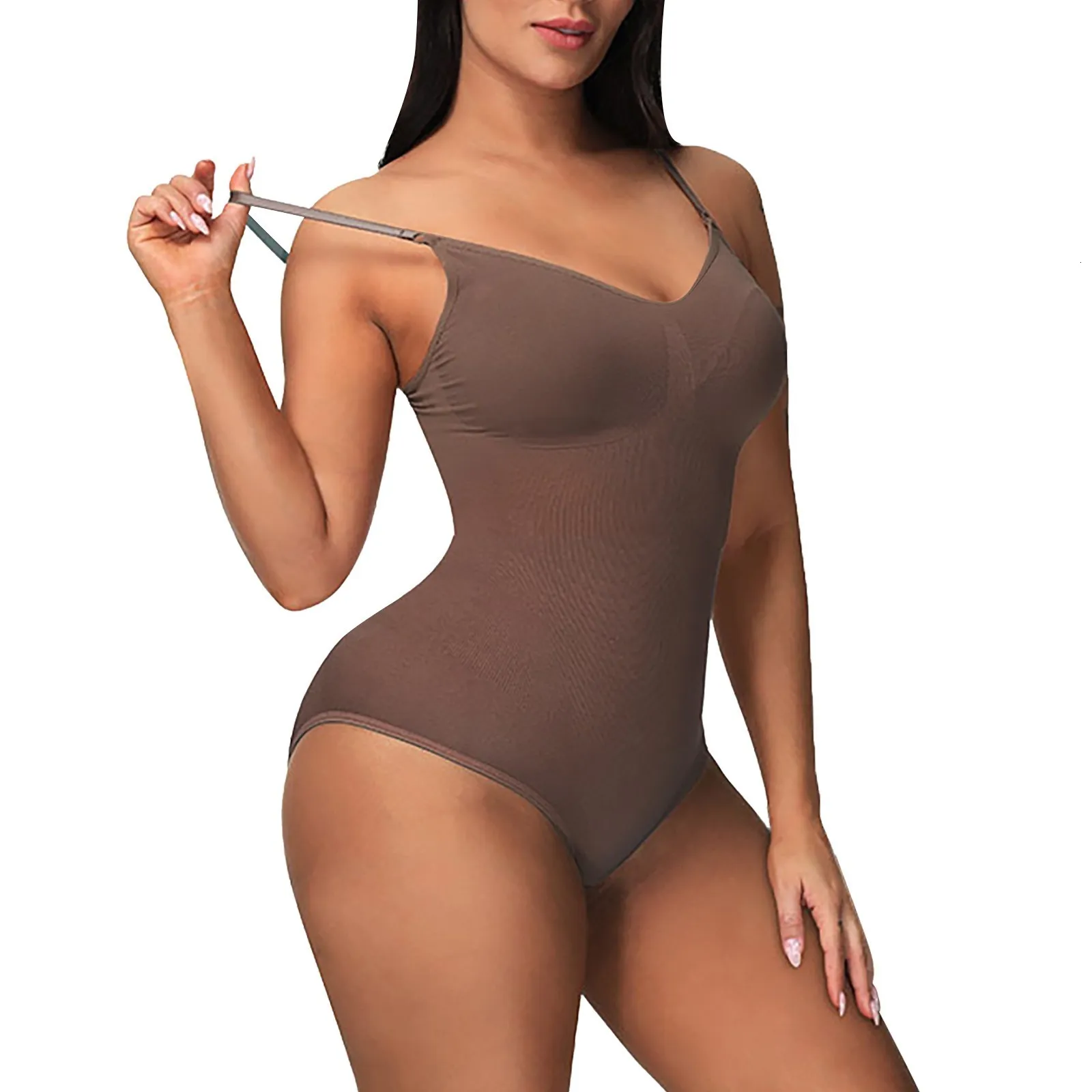 Womens Shapers Seamless Shapewear Bodysuit For Women Tummy Control Butt  Lifter Body Shaper Invisible Under Dress Slimming Strap Thong Underwear  230426 From 8,93 €