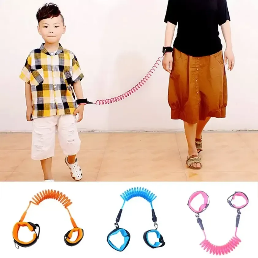 1.5M/2M/2.5M Children Anti Lost Strap Out Of Home Kids Safety Wristband Toddler Harness Leash Bracelet Child Walking Traction Rope Party Supplies CPA5933 hh0427