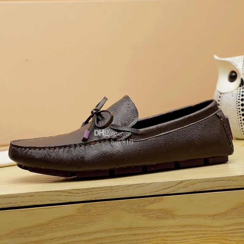 Sürücü Mocassin Tasarımcı Ayakkabı Yumuşak Erkek Ayakkabı 1854'ten beri Lüks Moda Marka Boyutu 38-45 Model QL427