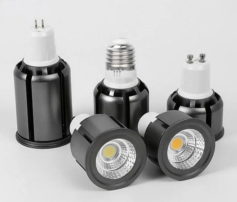 Süper Parlak Gu10 LED ampuller Işık Dökülebilir 85-265V 12W 10W 7W 5W 3W COB lambası MR16 12V E14 E27 B22 LED spot ışığı D1.5
