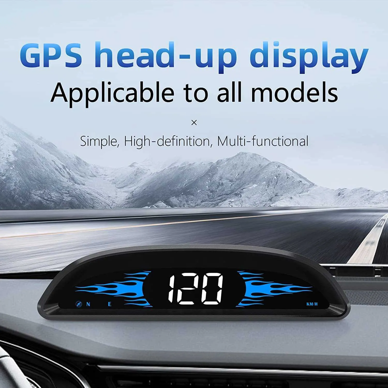 GPS-Neigungsmesser Kfz-Heads-up-Display, AUTOAND Auto-Offroad- Tachometer  Steigungsmesser mit HD-LCD-Display, Pitch- und Rollwinkelüberwachungssystem  für alle Fahrzeuge : : Auto & Motorrad