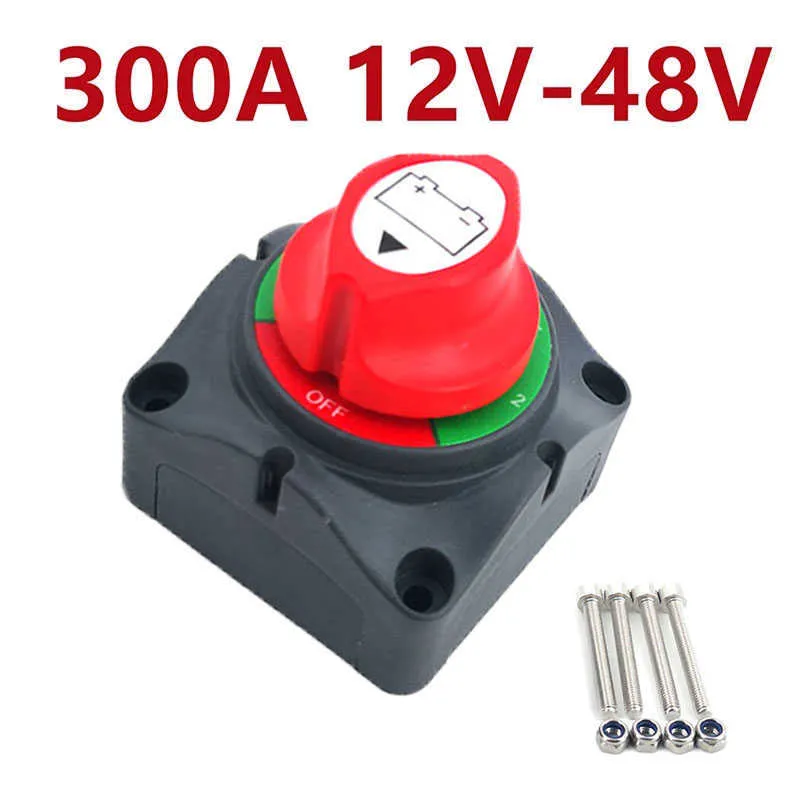 Interrupteur Batterie 300 A 3 Positions – Isolateur Double Circuit, Étanche IP66, Pour Bateau, Camion, Camping-Car