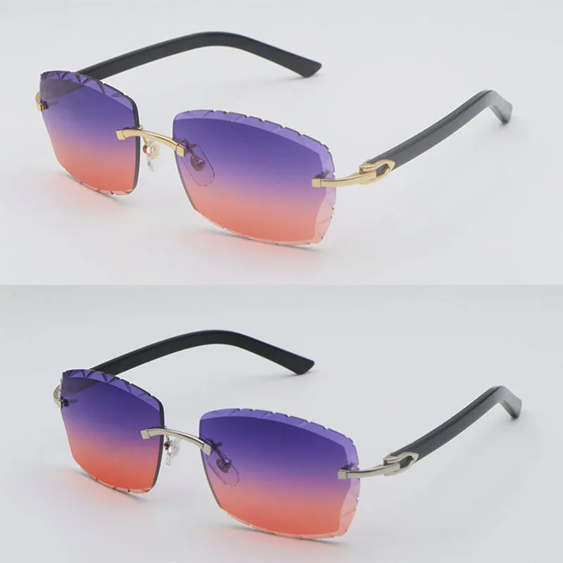 2024 Rimless Diamond Cut Unisex Metal Frame Luxury 