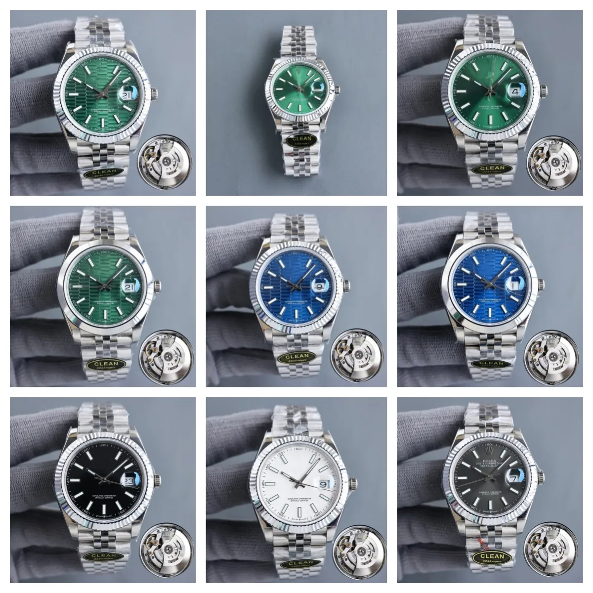 Czyste Montre de luxe męskie zegarki 41mm 3235 automatyczny mechanizm mechaniczny obudowa ze stali 904L luksusowy zegarek na rękę 72h przechowywanie energii wodoodporny