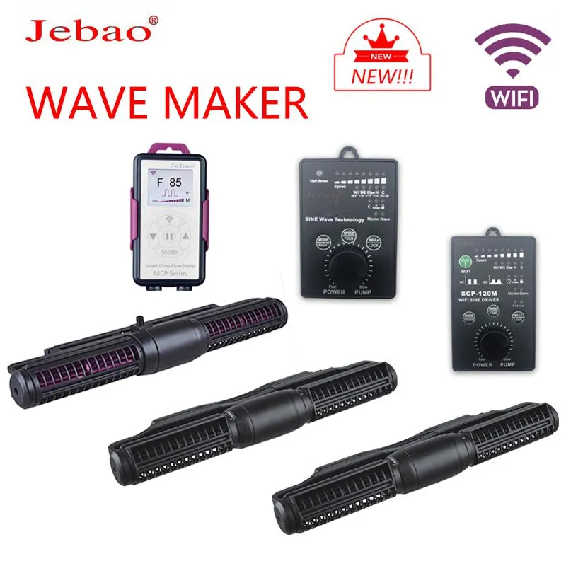 Pompes Jebao Jecod Marine Aquarium Wave Maker for Wireless Master Slave Pump Control CP CP SCP MCP CP25 CP40 CP55 Pompe d'onde d'écoulement transversal