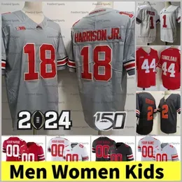 Ohio State Buckeyes Football Jersey Dobbins 97 Nick Bosa 18 Marvin Harrison Jr. 44 J.T. Tuimoloau Justin Fields 15 Ezekiel Elliott Red Custom Men Women Kids