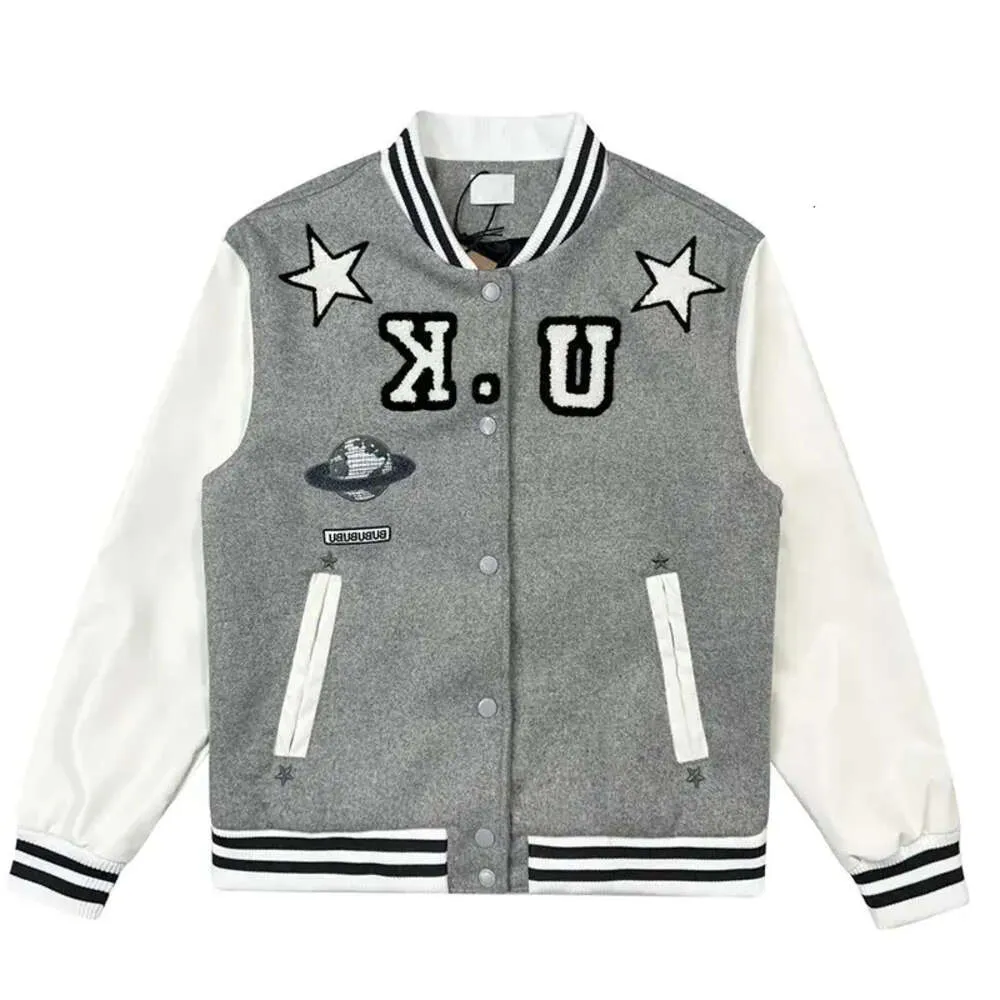 Designer men varsity płaszcz baseballowy komórka moda moda damska letterman kurtki haftowe listy literowe kurtka pojedyncze piersi CoU