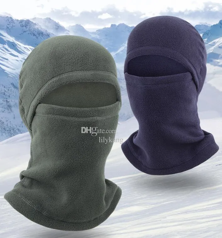 Vintermän fleece varmare mössa hatt kvinnor full ansiktsmask täcker termisk taktisk militär hjälm foder vindtät skidbalaclava mössa