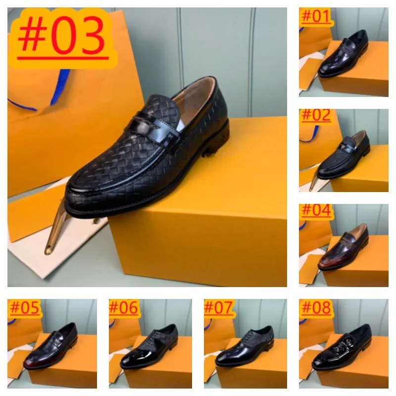 8 Scarpe da uomo in pelle stile Scarpe eleganti firmate in pelle da lavoro lucide Moda uomo Scarpe casual formali di grandi dimensioni Slip on Calzature da sposa taglia 38-45