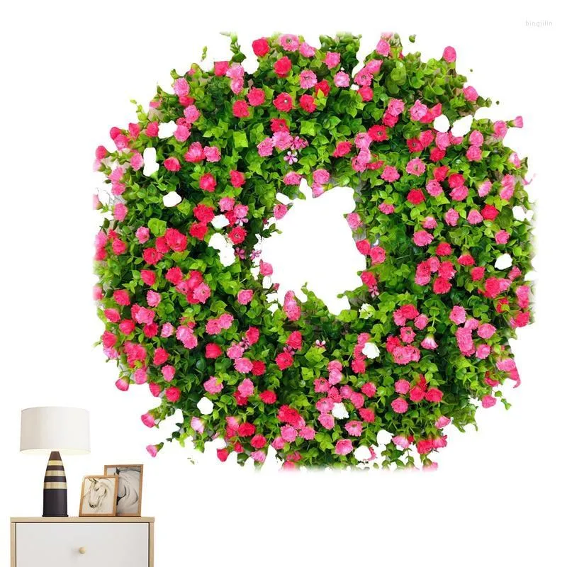 Fleurs décoratives guirlande florale cintre sur la porte grand crochet en métal pour noël pâques avant fête de noël fournitures