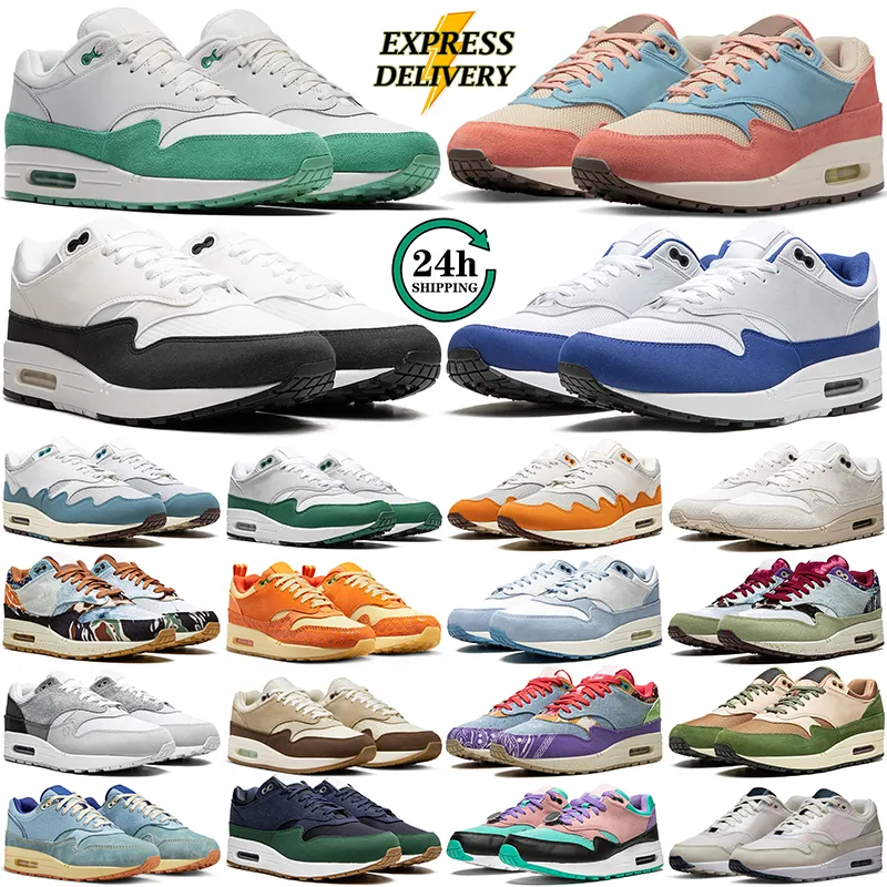 air max 1 erkek kadın koşu ayakkabısı Amsterdam Yıldönümü Aqua Yeşil Turuncu Daisy Elephant Iyi Bir Gün Geçirin Hiper Pembe Londra erkek eğitmenler outdoor spor ayakkabıları