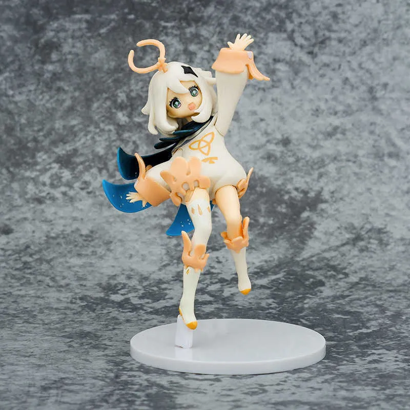 Anime Manga Genshin Impact Game Character PAIMON GARAGE KIT KIT KAWAII Linda garota de quadrinhos de quadrinhos PAIMON em torno do modelo Z0427