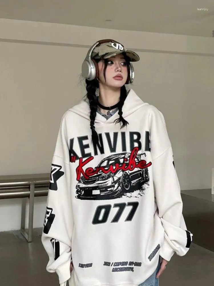 Kobiet batify houzhou graficzne czarne kobiety duże cybernetyczne Y2K Grunge Baddie Streetwear Hip Hop Style Female American Vintage Techwear