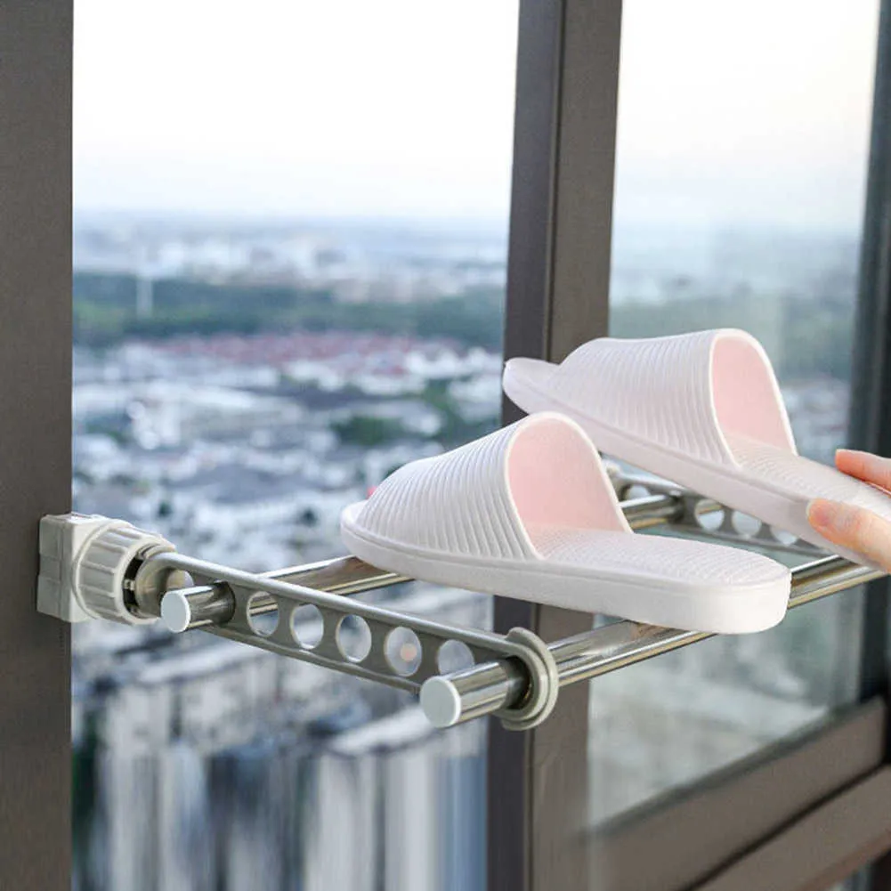 Space Saving Indoor & Outdoor Clothes Drying Rack: Portable Window ...