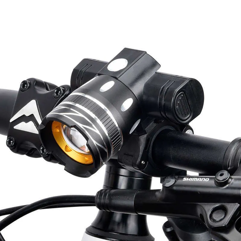 Bike Lights Z30 15000LM Bicycle LED Light Bike Light USB Rechargeable Headlight Flashlight Waterproof Zoomable Cycling Lamp for Bike P230427