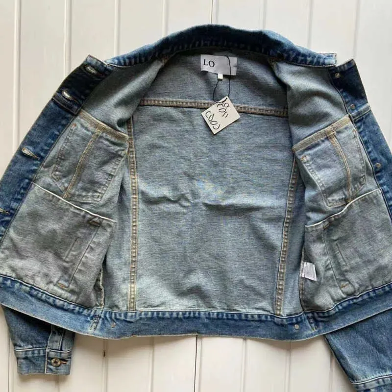 Veste en jean de printemps pour femmes, vêtements d'extérieur de styliste avec lettres brodées, manteaux à manches longues, vêtements de cow-girl