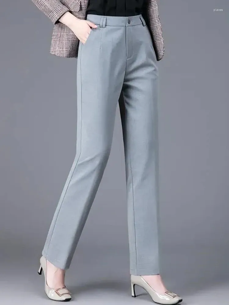 Elegant Slim Fit Womens Office Pants Classic High Waist Straight Formal  Trousers For Women For Business, Formal Work, And Office Wear From Piaose,  $16.82