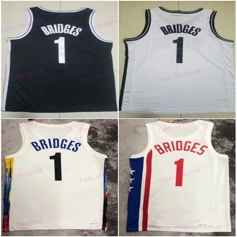 バスケットボールミカルブリッジジャージー1マンシティベン10シモンズ刺繍と縫製スポーツファンのための通気性のあるアイコンブラックホワイト