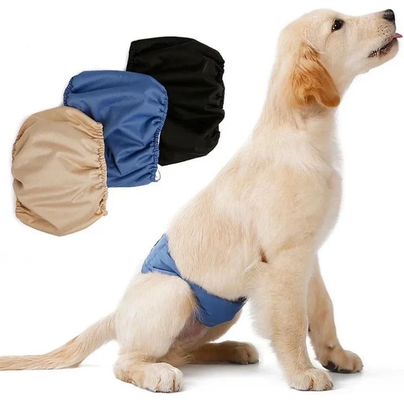 Vestuário para cães 2024 Pet Care Lavável Masculino Fralda Sanitária Calças Fisiológicas Barriga Banda Envoltório À Prova D 'Água Pet Underwear XS-XXL