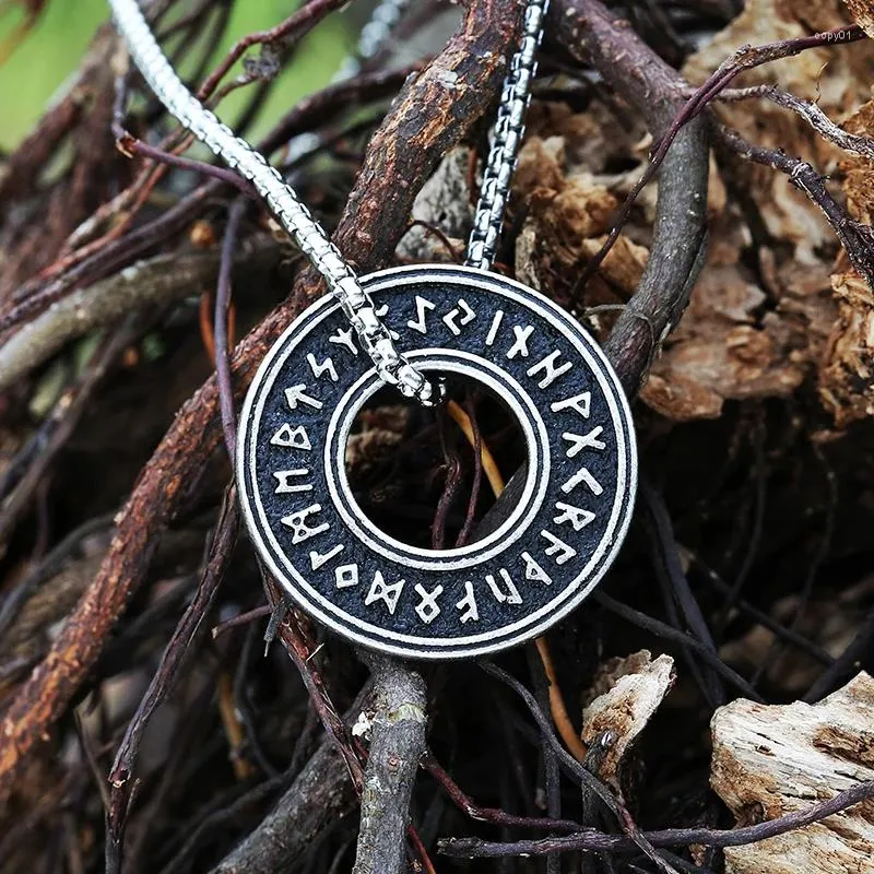 Ожерелья с подвесками Pagan Elder Futhark Runes Vintage Jewelry Runic Vegvisir Compass ожерелье викингов для мужчин женщин Norse Amulet Talisman Jewerly