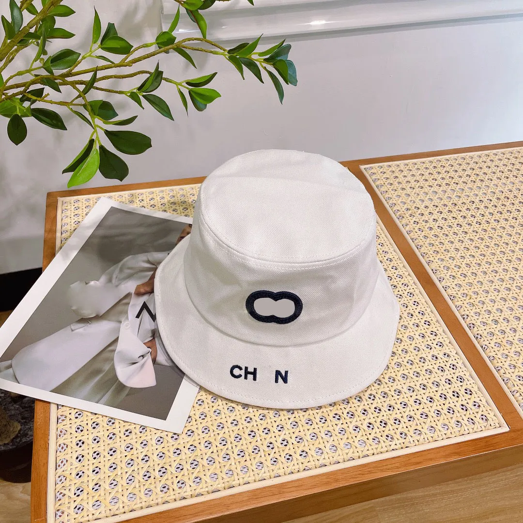 Couple Bucket Hats Black White Embroidered Sun Hats for Women's Summer  Vacations