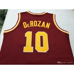 Vintage 21ss usc Trojans Demar DeRozan College jersey Size S-4XL or custom any name or number jersey