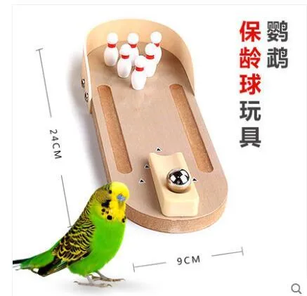 トレーニングパロットおもちゃXUAN FENG KONG MONK MONK BIRD TOY PUZZLE TRAINING装置PROP MINI BOWLING