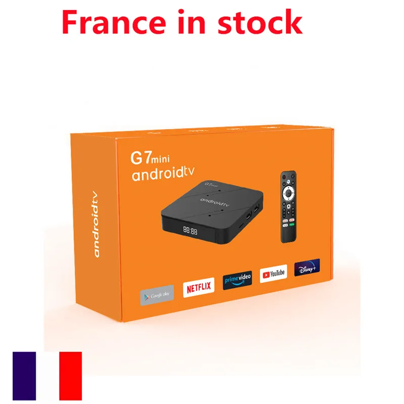 X96Qのフランスからの出荷X96Q AllWinner H313 Quad Core 1G RAM 8GB ROMおよびG7 MINIMLOGIC S905W2 QUAD CORE 2GB 16GB TVBOXの20pcs