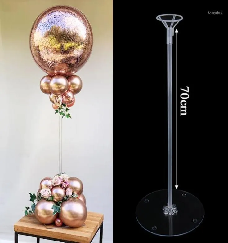 3570 cm Decorazioni per feste di compleanno Palloncini Stand Tavola di nozze Porta palloncini Colonna Baloon Stick Globos Accessori per la decorazione della casa4583564