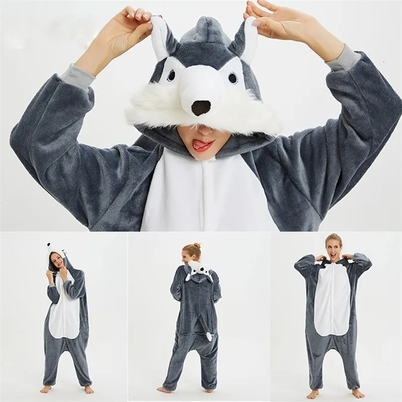 잠옷 성인 동물 유니콘 잠옷 키게 루미 늑대 만화 onesie leypwear homewear homewear wolf panda 애니메이션 담요 바지 231124