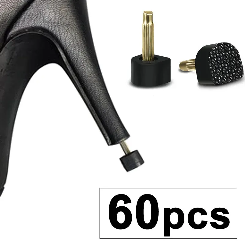 Sko delar tillbehör 60st lady heel reparation tips för skor stift dowel lyfter bröllop klackar vård kit skyddare cap heeltaps 231127