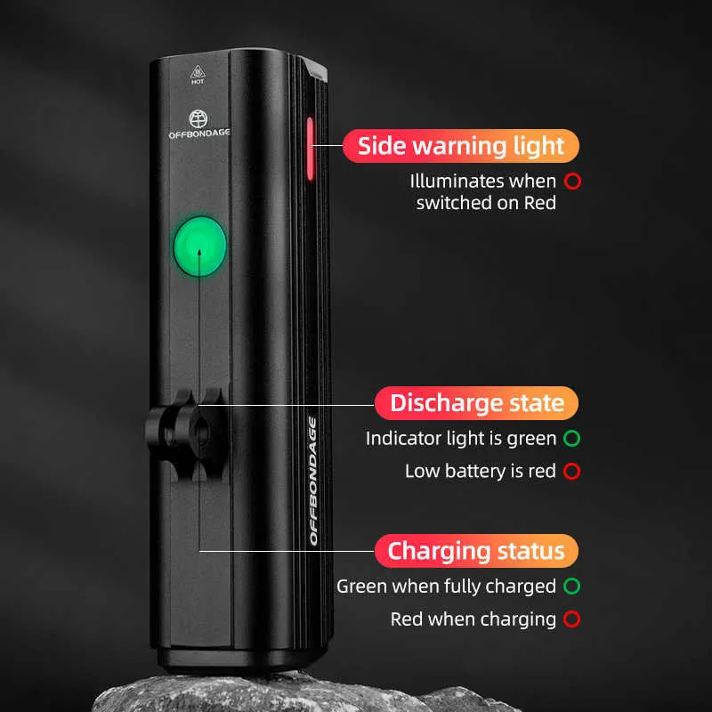 Luce Anteriore Bici LED Ricaricabile USB - 1000 Lumen, Impermeabile, Torcia Per Mountain Bike - Foto 6