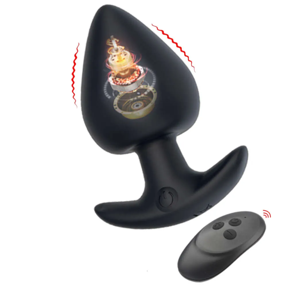 Sex Toy Massager Anal Vibrator Silicone Butt Plug 10 lägen Massage trådlösa fjärrkontrollleksaker för kvinnor män laddningsbara