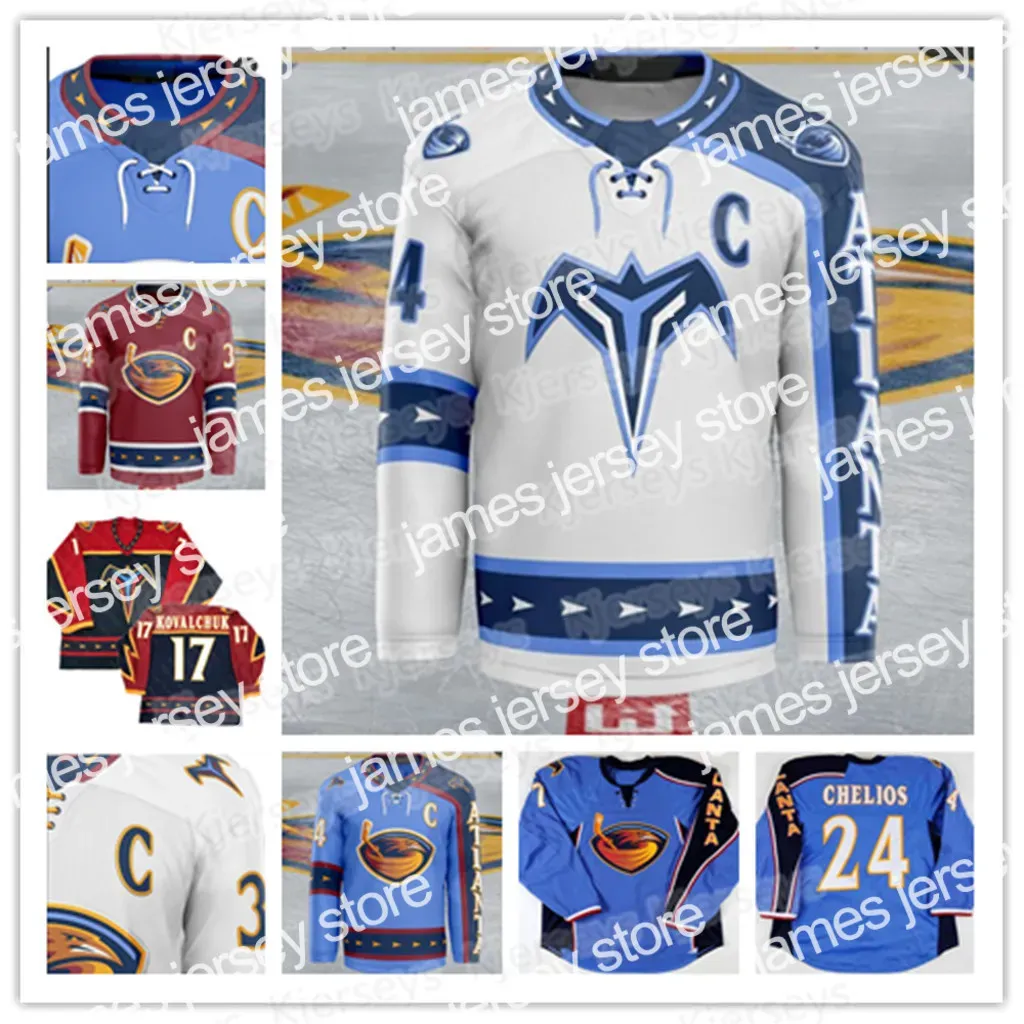 ジェームズヴィンテージ17 Ilya Kovalchuk Atlanta Thrashers Hockey Jersey 32 Kari Lehtonen 19 Scott Mellanby 15 Dany Heatley 39 Tobias Enstrom 16 Mari