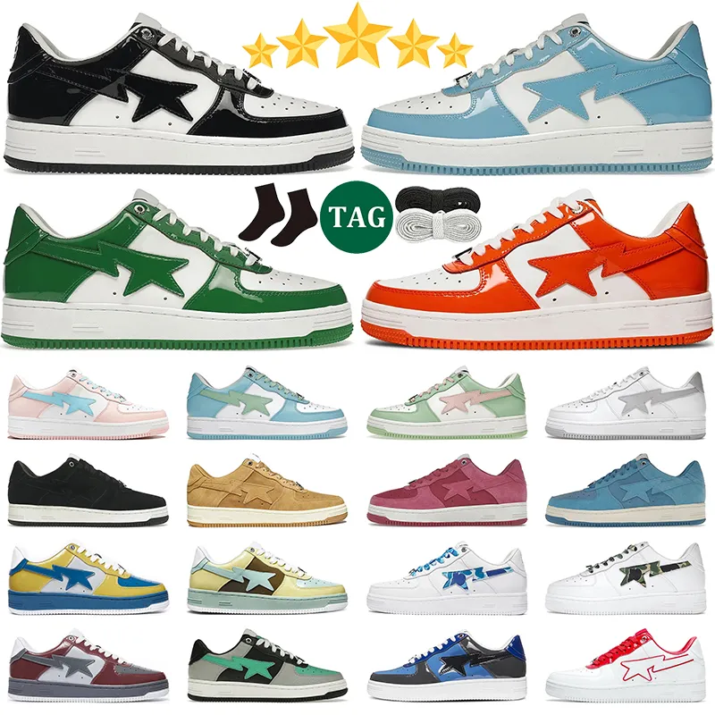 Avec logo chaussures de course hommes femmes baskets de créateurs chaussures de skate noir Sax orange combo rose pastel vert camo bleu daim entraîneur pour hommes