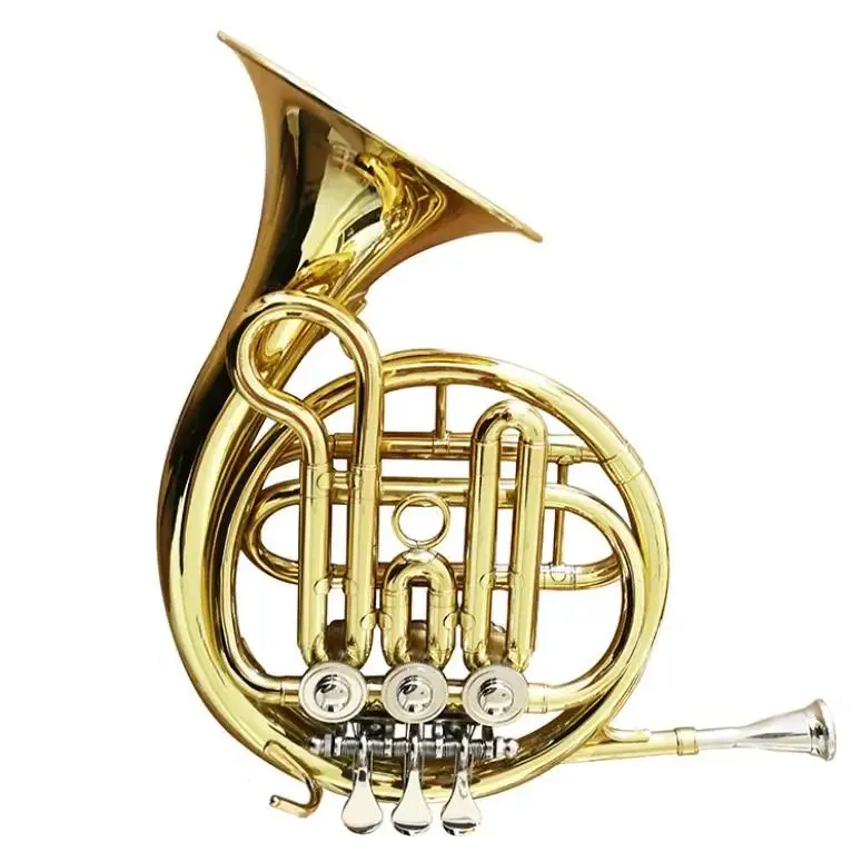 Mini Brass Instrument DHgate.com:Mini Brass French Horn, 3 Key F Key, with Mouthpiece and ...