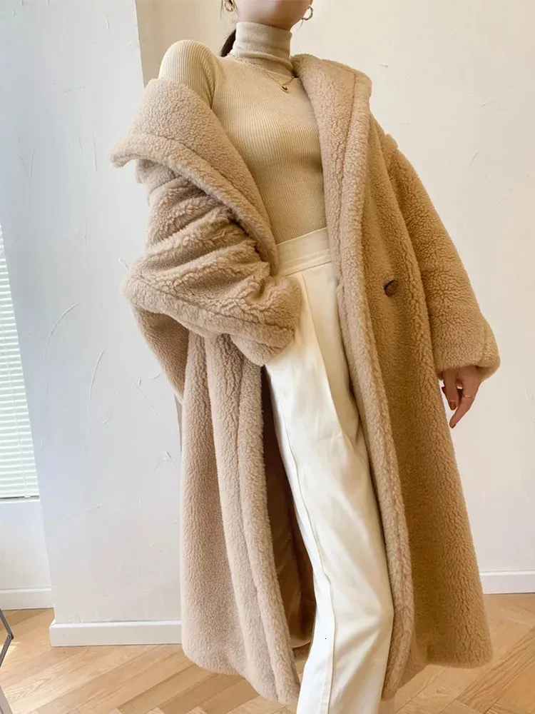 Cream teddy bear coat sales