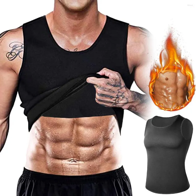 Gilets de Sudation pour Homme Débardeur Vêtements de Sauna Minceur Perte  Poids