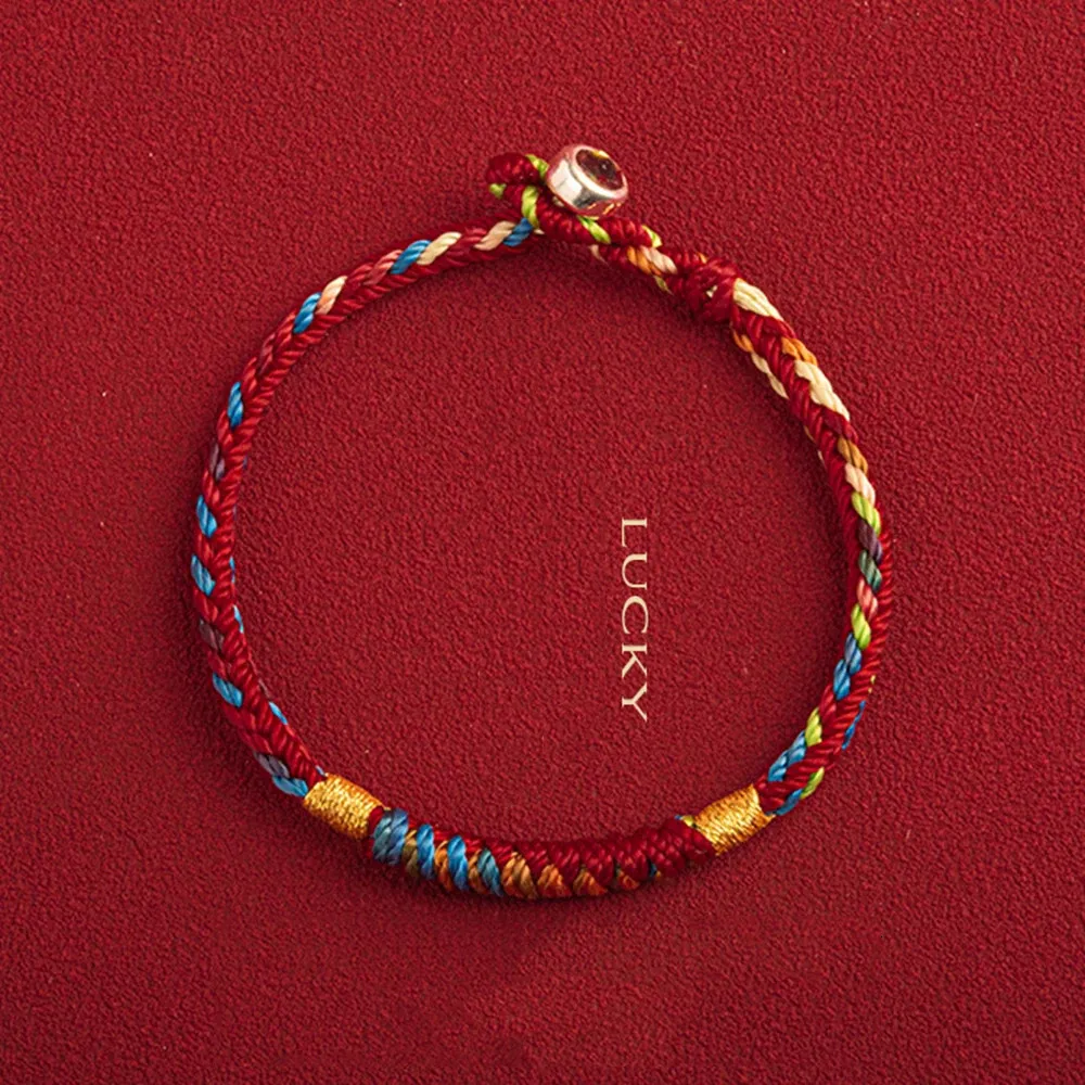 Chain Handmade Tibetan Bracelet Colorful Thread Good Lucky Charm Rope Bangles For Women Men Knots Red Bracelets 231124 From 8 14 DHgate