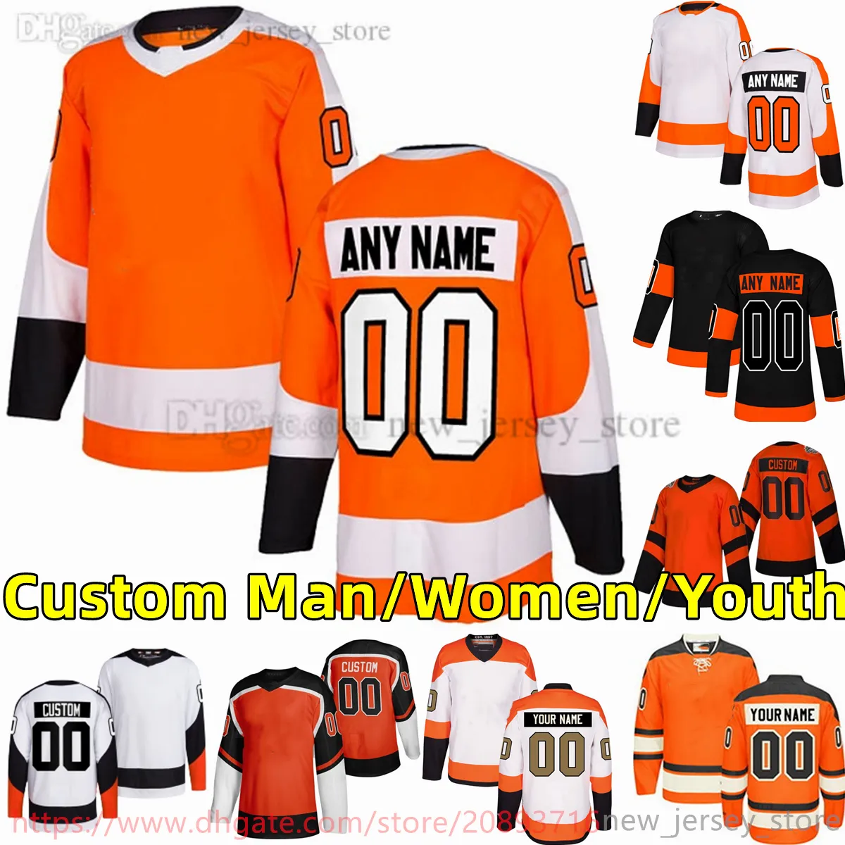 커스텀 S-6XL 영화 대학 하키는 저지 자수 79 Carterhart 14 Seancouturier 13 Kevinhayes 9 Ivanprovorov 94 Ryanellis 88 Ericlindros 16 Clarke Jerseys