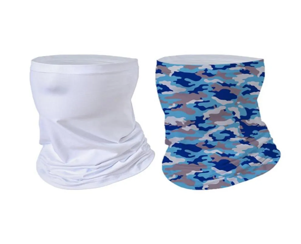 Witte blanco bandanamasker Multifunctionele neksjaal Magische tulband Warmte-overdracht afdrukken Ondersteuning sublimatie hoofdband Bandana's Scar4439458