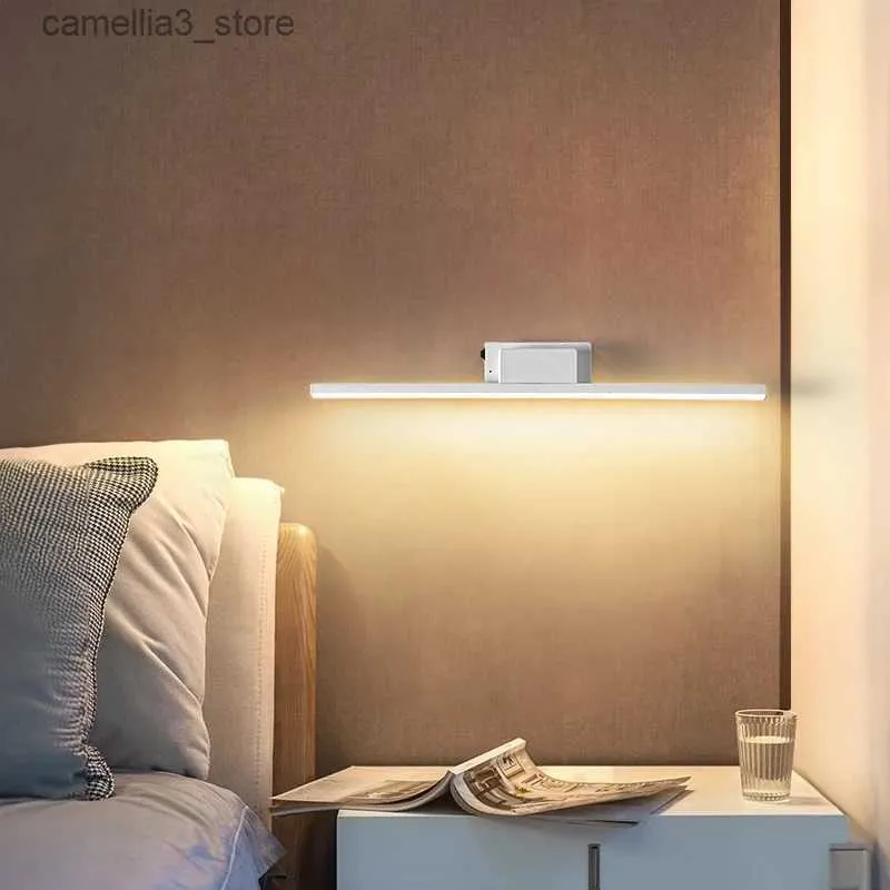 Lampy ścienne Lampa LED z przełącznikiem magnetycznym ssanie nowoczesna sypialnia salon dekoracja korytarza Q231127